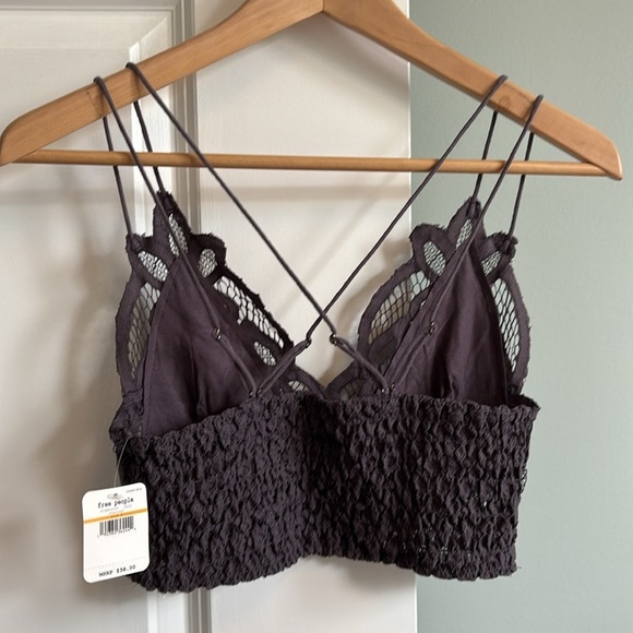 NWT Free People Women's Adella Bralette, gray - Picture 8 of 8